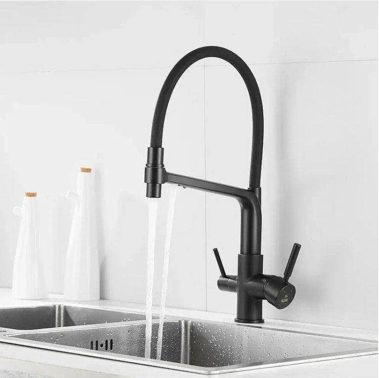 Смеситель для кухни Rose R658H цвет Черный