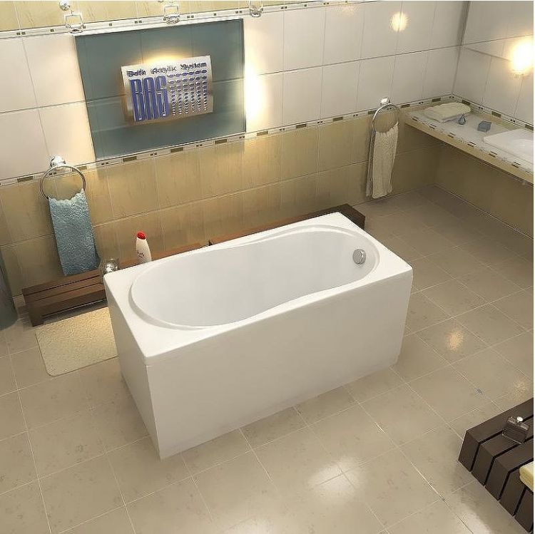 Акриловая ванна Bas Тесса 140x70 В 00036 без гидромассажа Акриловая ванна Bas Тесса 140x70 В 00036 без гидромассажа