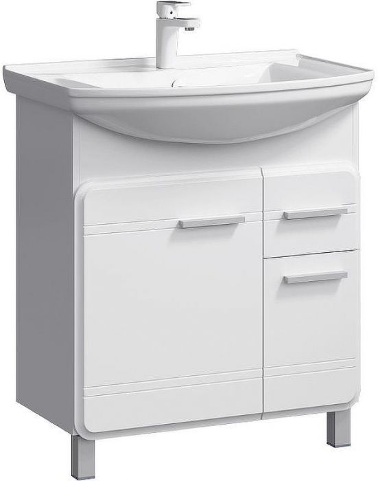 Тумба под раковину Aqwella Корсика 75 Т7м KOR0107 Белая