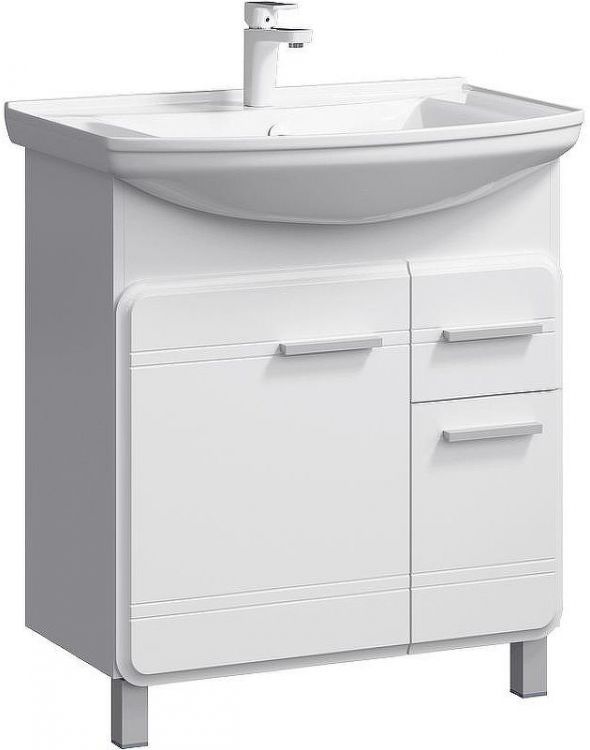 Тумба под раковину Aqwella Корсика 75 Т7м KOR0107 Белая Тумба под раковину Aqwella Корсика 75 Т7м KOR0107 Белая