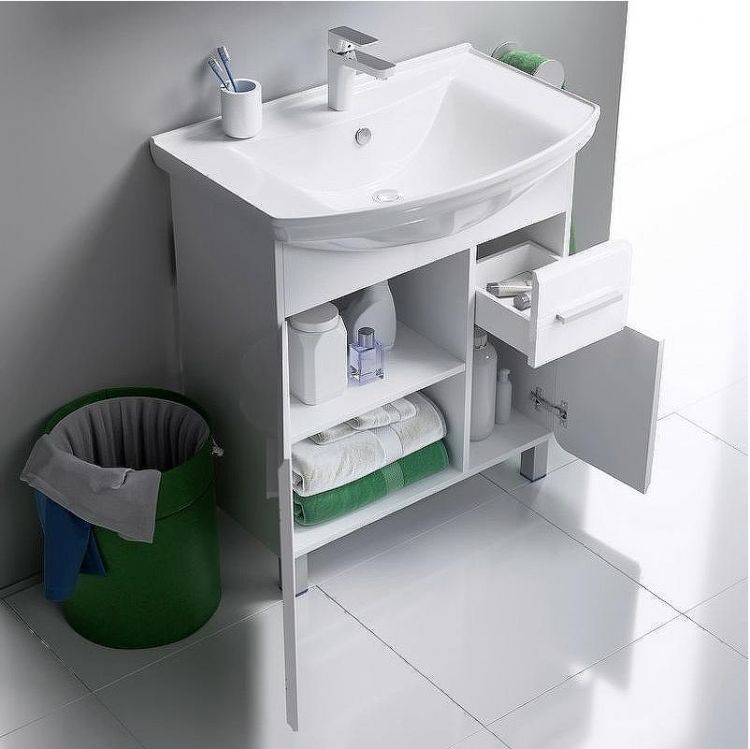 Тумба под раковину Aqwella Корсика 75 Т7м KOR0107 Белая Тумба под раковину Aqwella Корсика 75 Т7м KOR0107 Белая