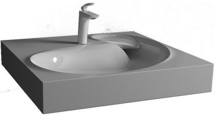 Раковина Jorno Madera 60 4627173210348 на стиральную машину Белая