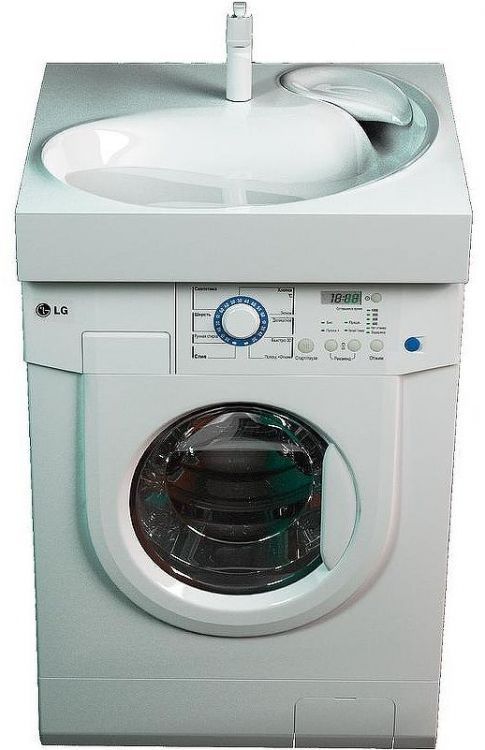 Раковина Jorno Madera 60 4627173210348 на стиральную машину Белая