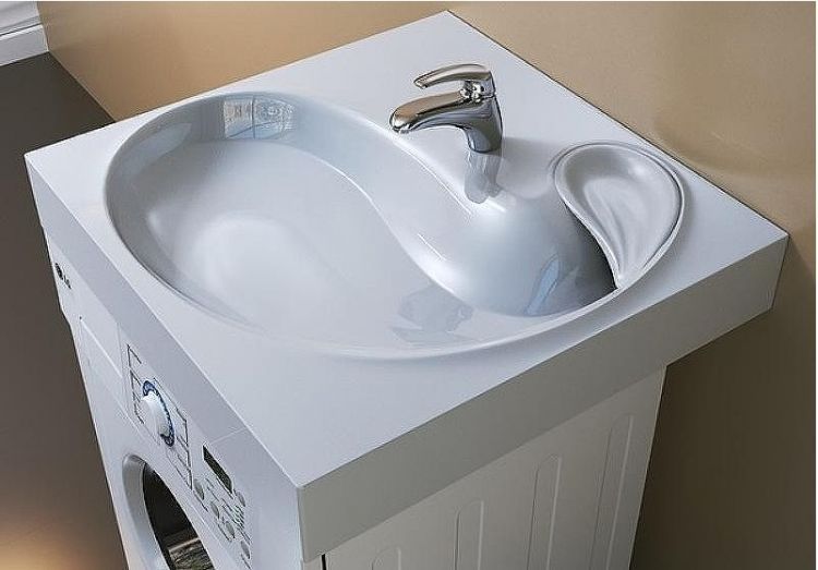 Раковина Jorno Madera 60 4627173210348 на стиральную машину Белая