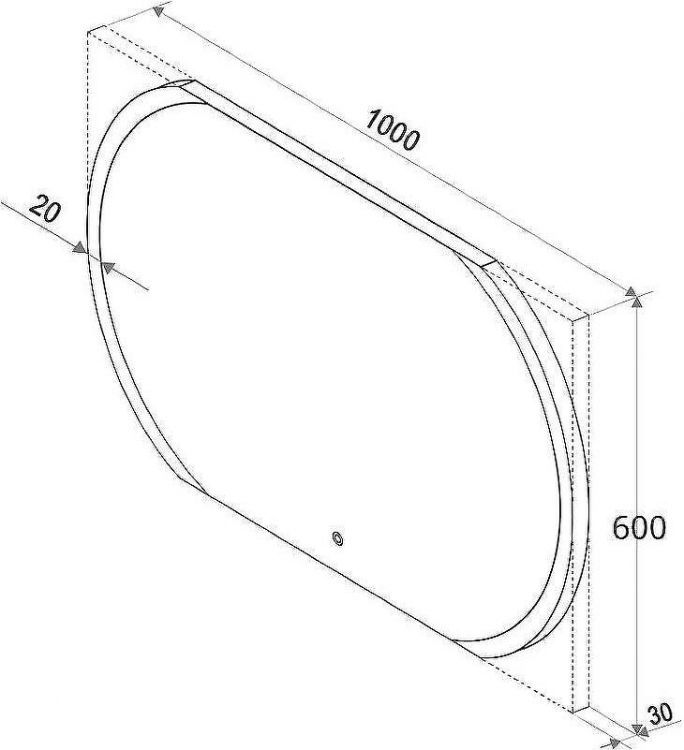 Зеркало Бриклаер Вега Мальта 100 4627125415609 с подсветкой с сенсорным выключателем Зеркало Бриклаер Вега Мальта 100 4627125415609 с подсветкой с сенсорным выключателем