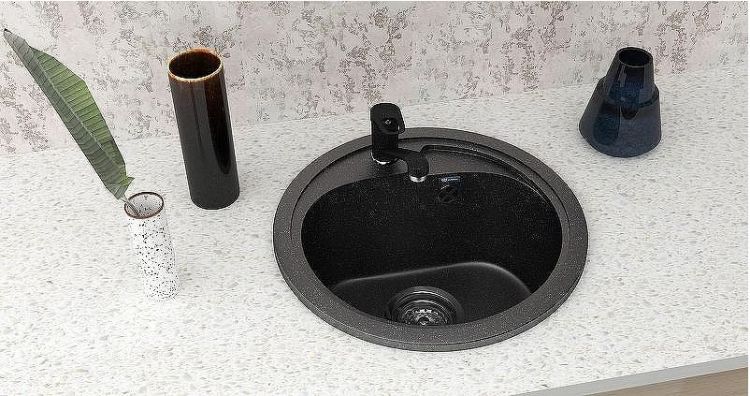 Кухонная мойка Ulgran Classic U-500-308 Черная Кухонная мойка Ulgran Classic U-500-308 Черная