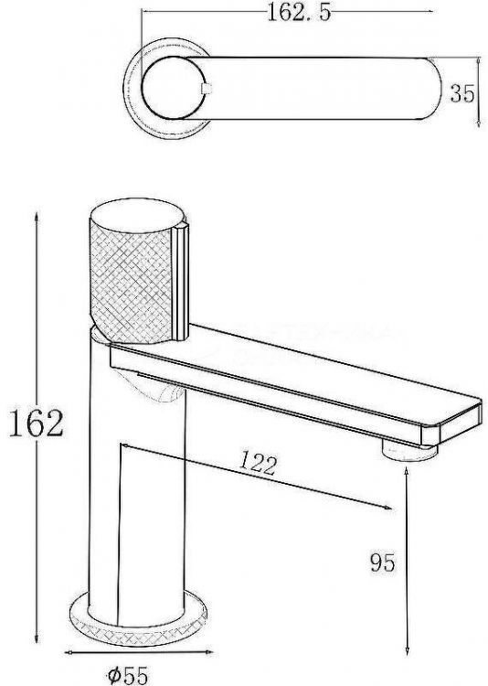 Смеситель для раковины Allen Brau Liberty 5.33001-31 Черный матовый