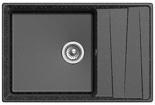 Кухонная мойка GranFest Level GF-LV-760L Черная