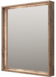Зеркало Brevita Dallas 70 DAL-02070-074 с подсветкой Дуб Галифакс олово с сенсорным выключателем