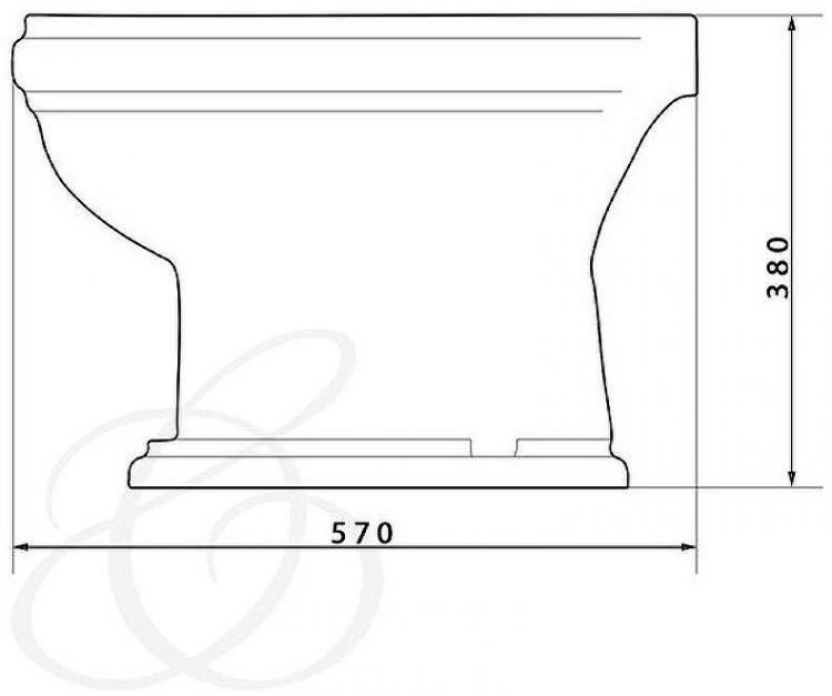Биде Caprigo Borgo 3814 Белое