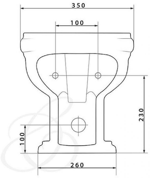 Биде Caprigo Borgo 3814 Белое