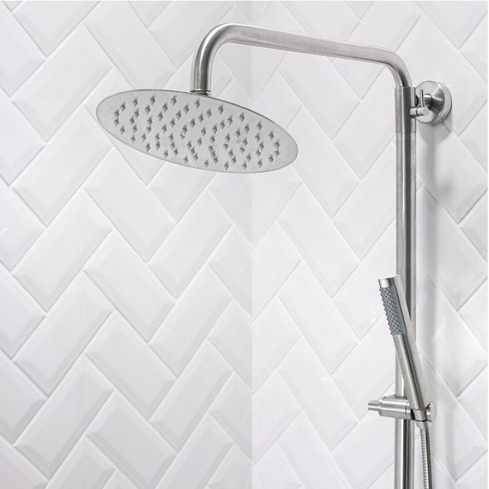 Душевая система Ростовская Мануфактура Сантехники SUS124-009DK-1 Нержавеющая сталь