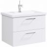 Тумба под раковину Aqwella Манчестер 70 MAN01072 подвесная Белый глянец