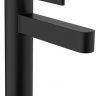 Hansgrohe Finoris Смеситель для раковины, однорычажный, 110 со сливным клапаном Push-Open, цвет: матовый черный