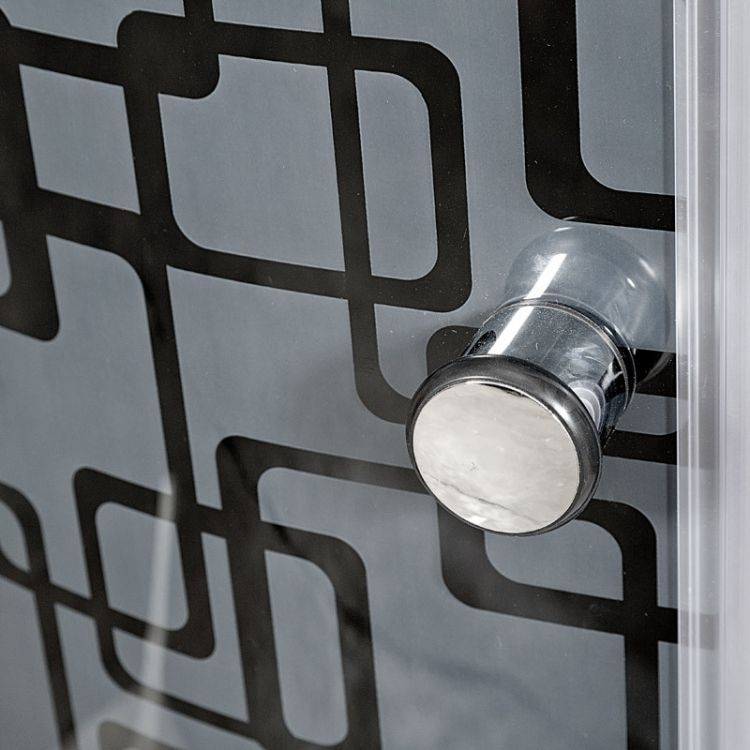 Душевая кабина Deto BМ1510 с гидромассажем BLACK 100x100x220