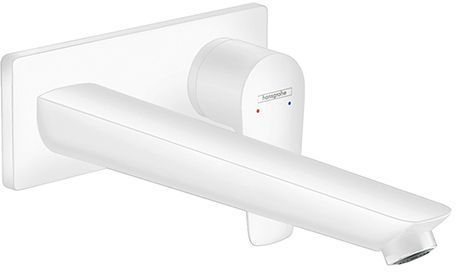 Hansgrohe Talis E Встраиваемый смеситель для раковины, излив 225мм, внешняя часть, цвет: белый матовый