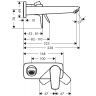 Hansgrohe Talis E Встраиваемый смеситель для раковины, излив 225мм, внешняя часть, цвет: белый матовый