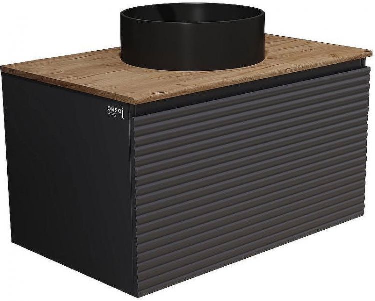 Тумба под раковину Jorno Cossety 80 Coss.01.80/P/A-DZ/JR подвесная Антрацит