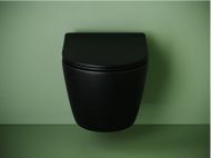 Подвесной унитаз CERAMICANOVA Uno смыв Торнадо 490x360x360 черный матовый