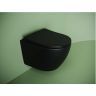 Подвесной унитаз CERAMICANOVA Uno смыв Торнадо 490x360x360 черный матовый