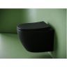 Подвесной унитаз CERAMICANOVA Uno смыв Торнадо 490x360x360 черный матовый