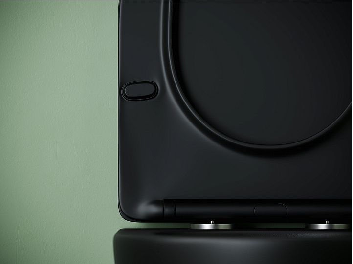 Подвесной унитаз CERAMICANOVA Uno смыв Торнадо 490x360x360 черный матовый Подвесной унитаз CERAMICANOVA Uno смыв Торнадо 490x360x360 черный матовый