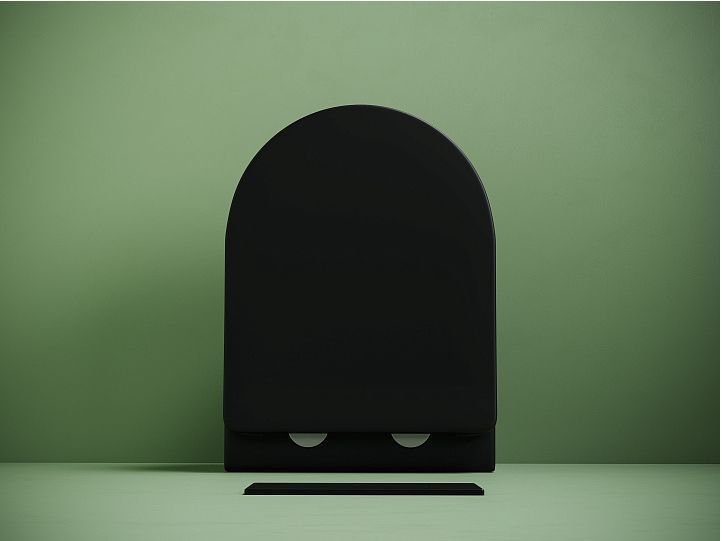 Подвесной унитаз CERAMICANOVA Uno смыв Торнадо 490x360x360 черный матовый Подвесной унитаз CERAMICANOVA Uno смыв Торнадо 490x360x360 черный матовый