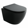 Подвесной унитаз CERAMICANOVA Uno смыв Торнадо 490x360x360 черный матовый
