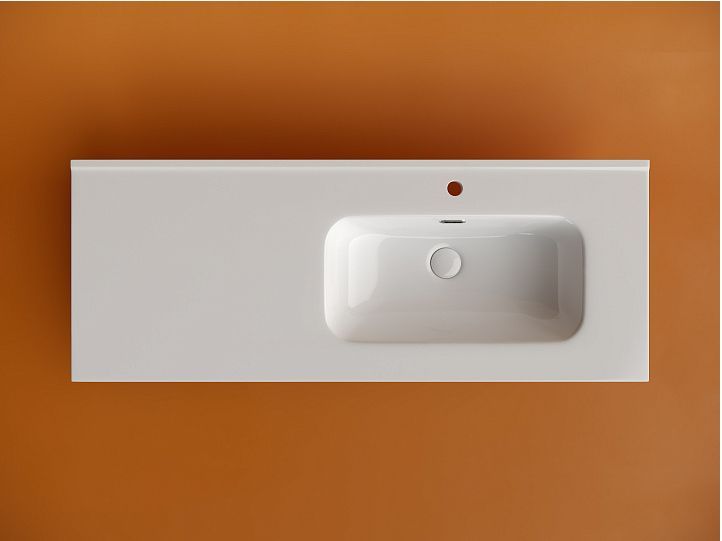 Раковина накладная мебельная CERAMICANOVA Element, чаша справа, с отверстием под смеситель, CN7006R