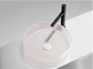 Умывальник CERAMICANOVA Cristal чаша накладная круглая 360 мм (цвет розовый) CN6061