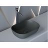 Умывальник CERAMICANOVA Element чаша накладная прямоугольная (цвет Темный Антрацит Матовый) CN6009MDH