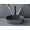 Умывальник CERAMICANOVA Element чаша накладная прямоугольная (цвет Темный Антрацит Матовый) CN6009MDH