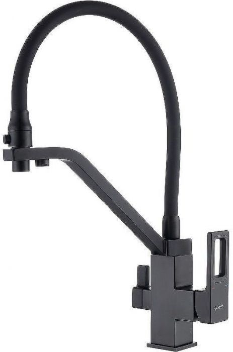 Смеситель для кухни Gappo G17-6 G4317-6 Черный матовый