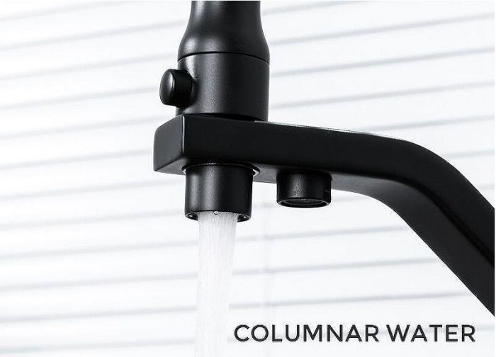 Смеситель для кухни Gappo G17-6 G4317-6 Черный матовый