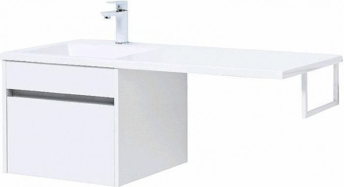 Тумба с раковиной Aquanet Токио 110 L 239208 подвесная Белая