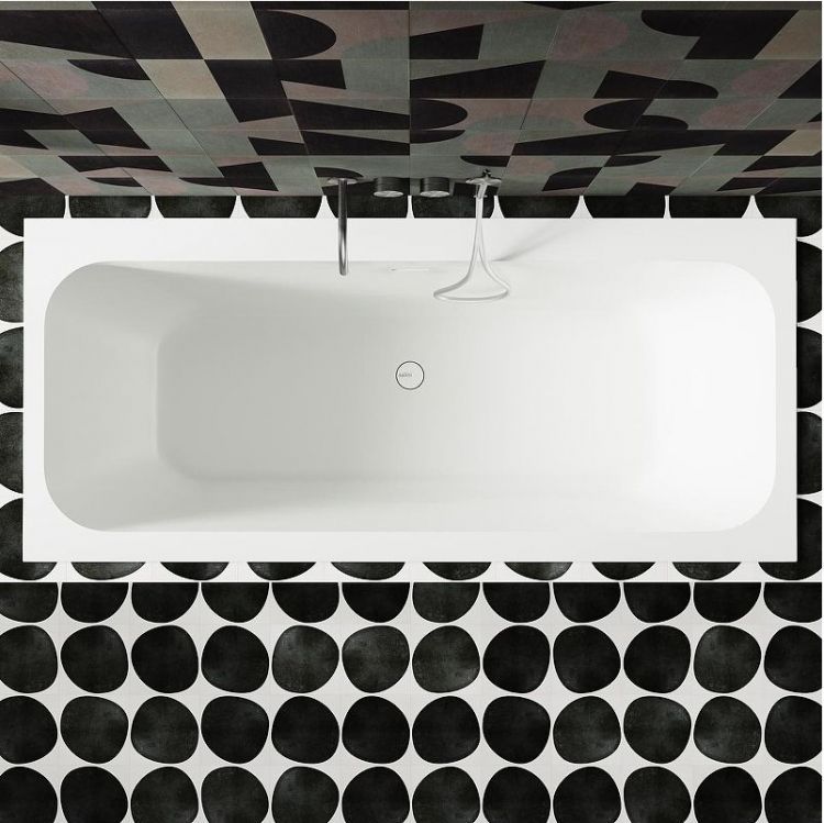 Ванна из искусственного камня Salini Orlanda 160х70 102025M Белая матовая
