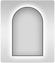 Зеркало Wellsee 7 Rays' Spectrum 60 172201710 с подсветкой цвет Черный матовый с сенсорным выключателем