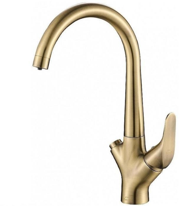 Смеситель для кухни ZorG Steel Hammer SH815BRONZE Бронза