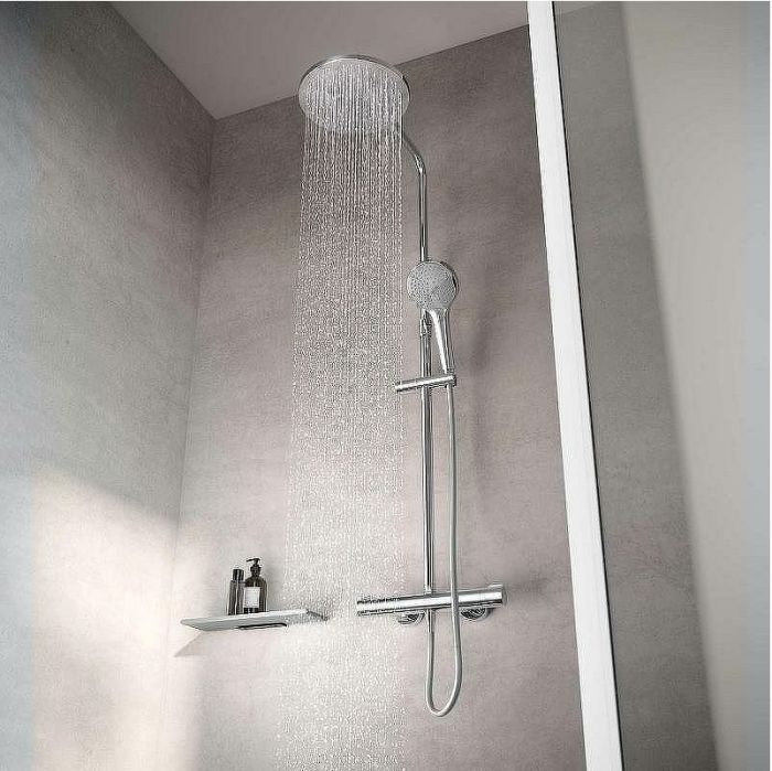 Душевая система Keuco Plan Blue 53926012321 с термостатом Хром