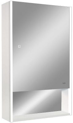 Зеркальный шкаф Reflexion Box 500х800 RF2420WH с подсветкой Белый матовый