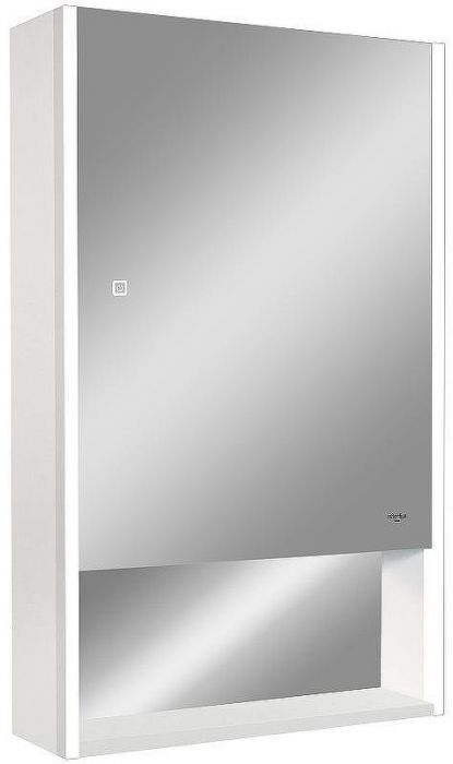 Зеркальный шкаф Reflexion Box 500х800 RF2420WH с подсветкой Белый матовый
