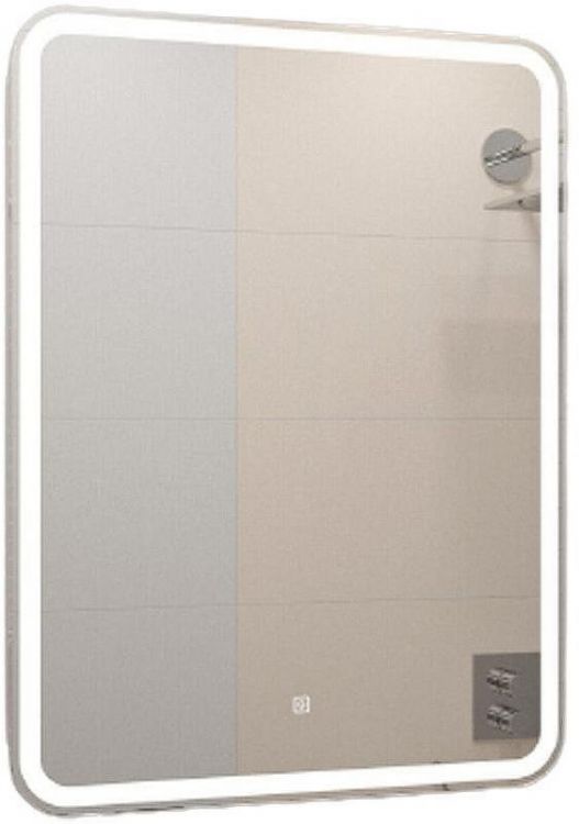 Зеркальный шкаф Art&Max Platino AM-Pla-600-800-1D-R-DS-F с подсветкой с сенсорным выключателем Белый Зеркальный шкаф Art&Max Platino AM-Pla-600-800-1D-R-DS-F с подсветкой с сенсорным выключателем Белый