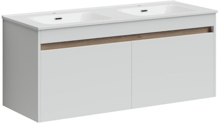 Тумба подвесная SANCOS под раковину Smart белый глянец 1190х450х500, SM120-2W