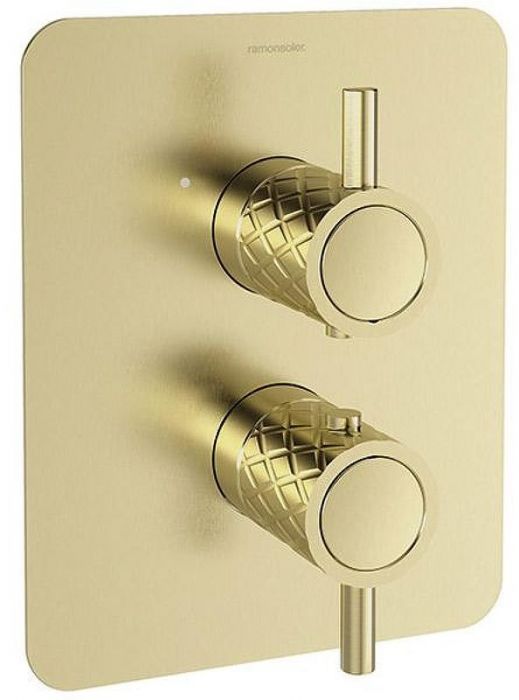 Душевая система Ramonsoler Odisea Joya K5987021OC с термостатом Золото брашированное