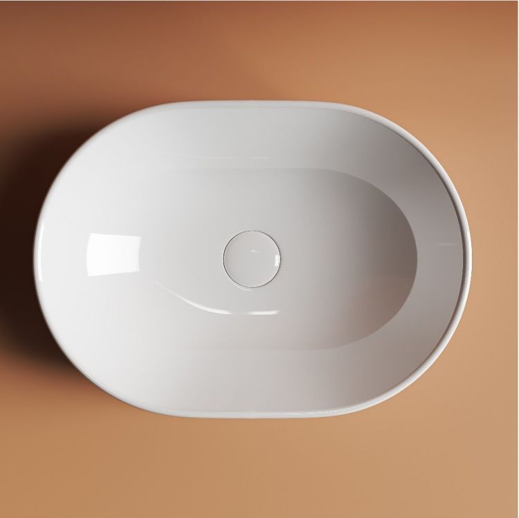 Умывальник чаша  накладная SANCOS Element 480x350x140мм овальная, CN6019