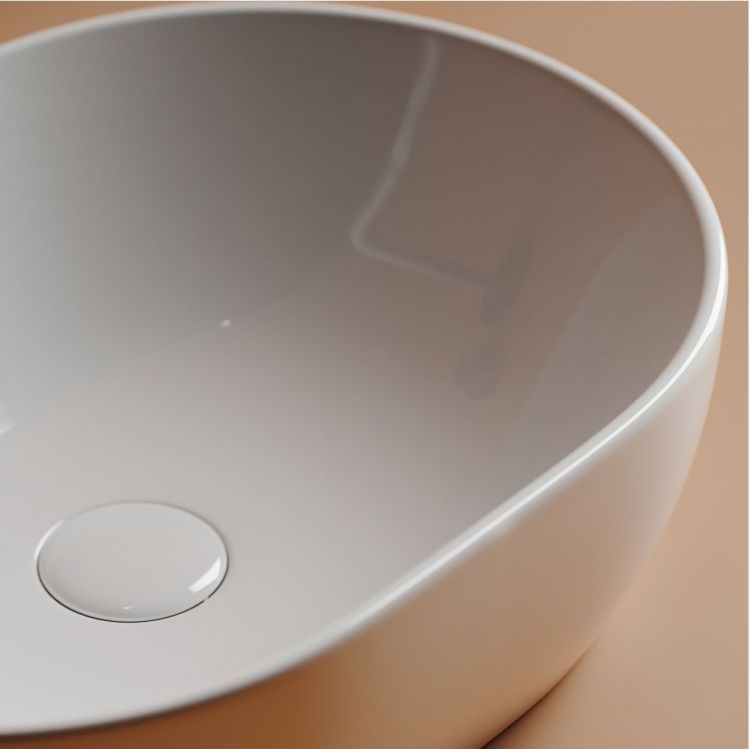 Умывальник чаша  накладная SANCOS Element 480x350x140мм овальная, CN6019