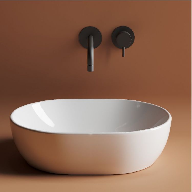 Умывальник чаша  накладная SANCOS Element 480x350x140мм овальная, CN6019