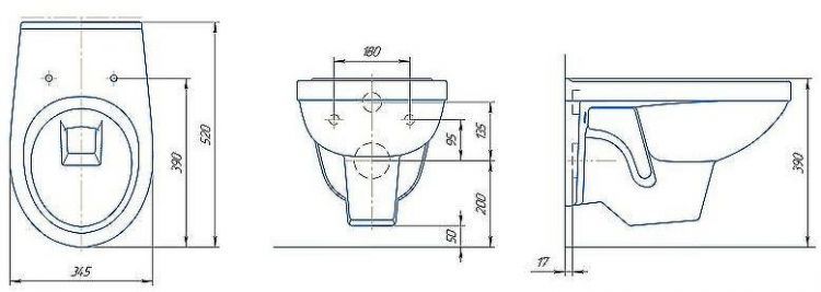 Комплект унитаза с инсталляцией Rosa Рио 4610119204082 с сиденьем Микролифт и клавишей смыва Хром