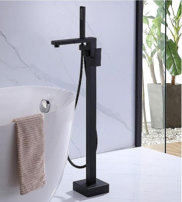 Смеситель для ванны Abber Daheim AF8215B Черный матовый