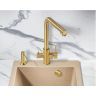 Смеситель для кухни Milacio Ultra MCU.553.GD Золото брашированное